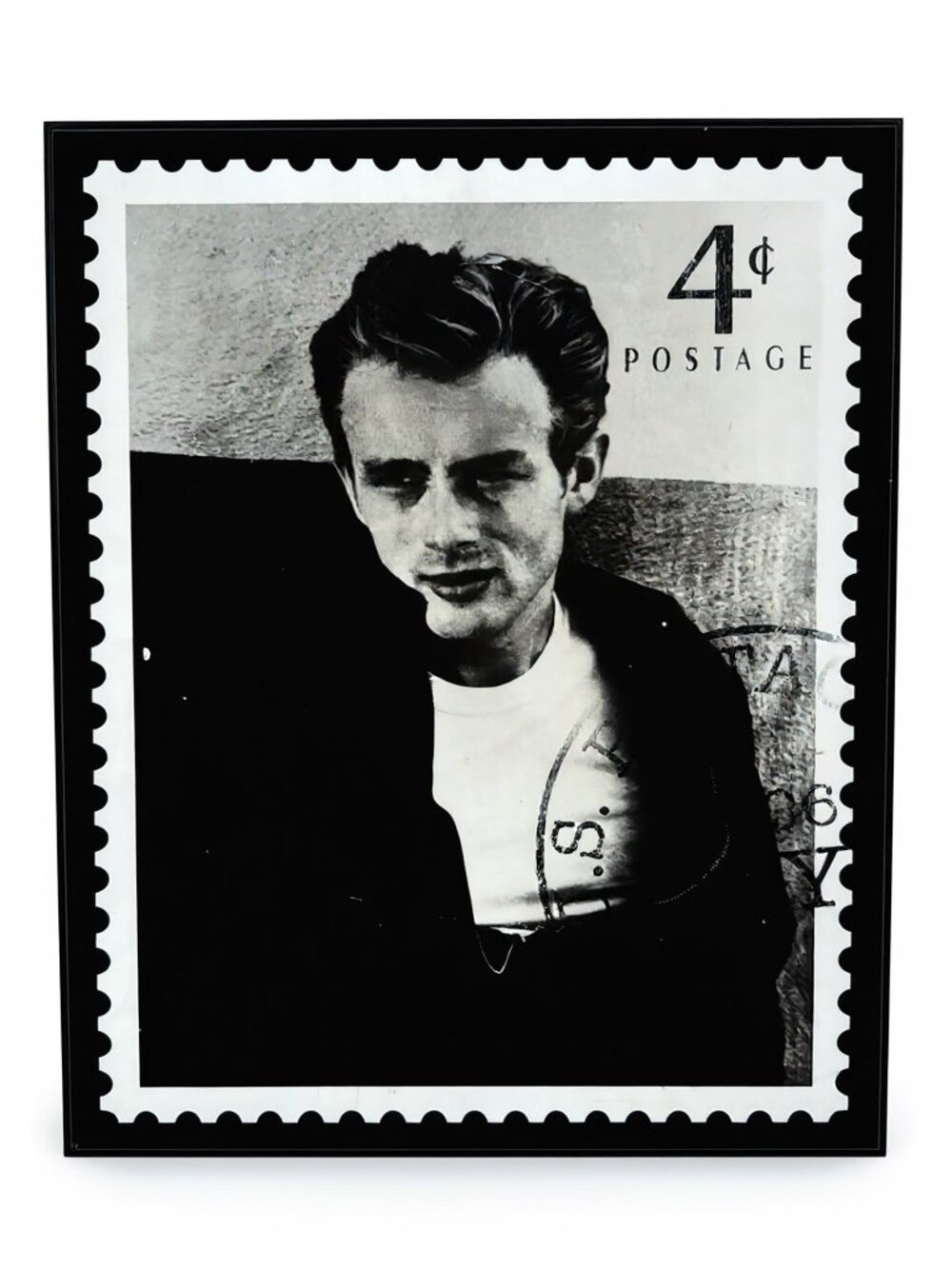 James Dean Postage Stamp Artwork